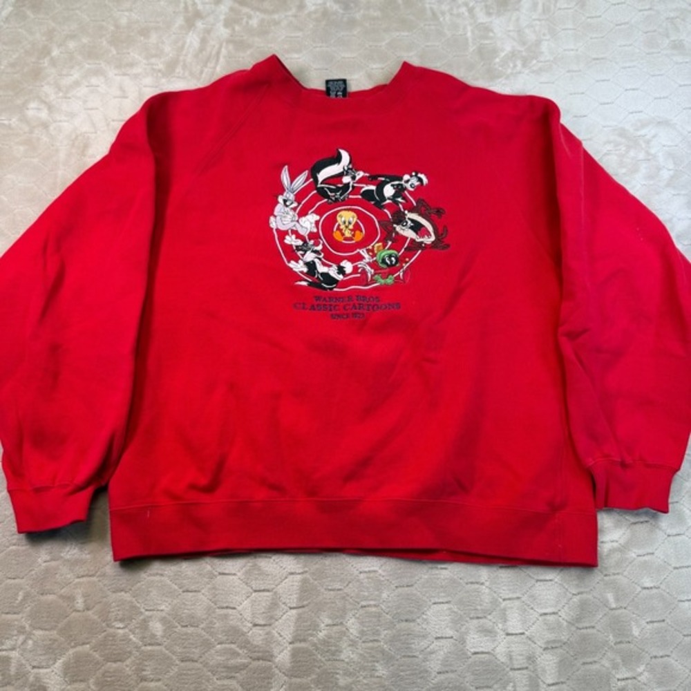 VTG 1997 Warner Bros Studio Store Classic Cartoons‎ Crew Neck Sweatshirt Sz Md